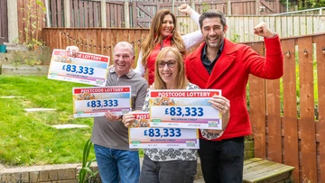 SUR-PRIZE!: Presenters Judie McCourt and Matt Johnson's four-cheque shock for couple