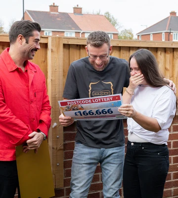 ELATED: Angela and Duane were overwhelmed by their win