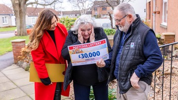 UNBELIEVABLE: Frances and hubby John were stunned by their win