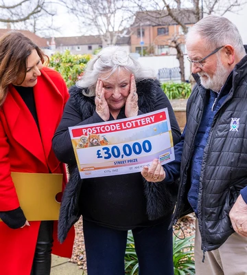 UNBELIEVABLE: Frances and hubby John were stunned by their win