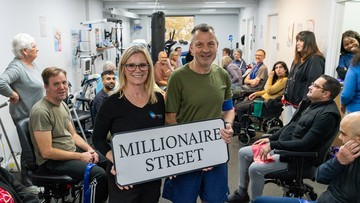 CENTRE OF EXCELLENCE: Josephine, Peter and the team's joy at their award