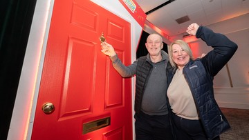 WINNING WILLIS': £6k winner Angie Willis and hubby Kevin are off to Peru