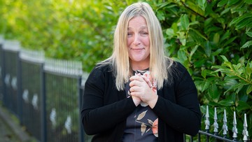 HAPPY TEARS: Loving mum Lesley said she'll enjoy life after recent heartbreak