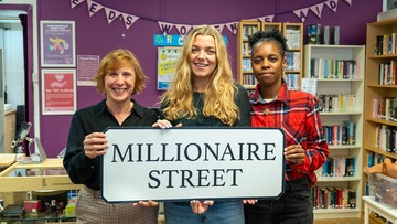 Leeds Women's Aid team welcomes Millionaire Street funding boost