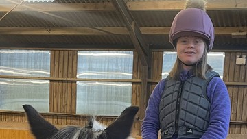 Sitting pretty: Maddy and RDA pony Aimee