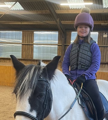 Sitting pretty: Maddy and RDA pony Aimee
