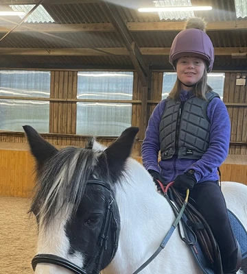 Sitting pretty: Maddy and RDA pony Aimee
