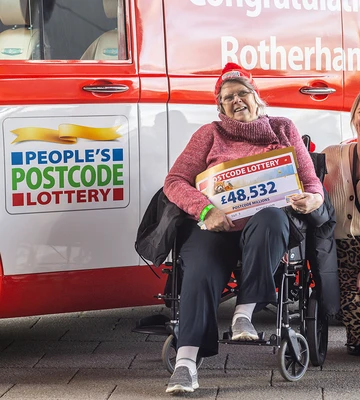FOR BILL: Mal carried on her husband's Postcode Lottery legacy