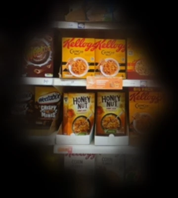 A new perspective: Eyeware app view of shopping for cereal with the eye condition Retinitis Pigmentosa