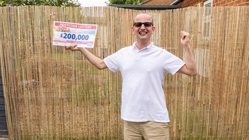 PRIZE GUY: Kenny's win left him over the moon