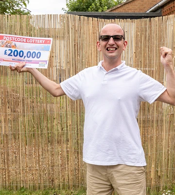 PRIZE GUY: Kenny's win left him over the moon