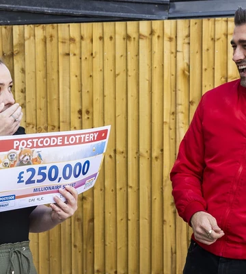 WHAT A SUR-PRIZE: Matt gives winner Emma the surprise of a lifetime