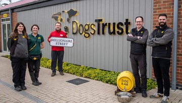 PAWS-ITIVELY THRILLED: Dogs Trust Darlington's team were delighted with their funding