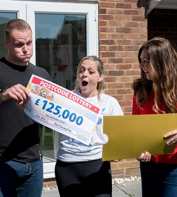 Ashli and Cory Wise get a special delivery from Judie McCourt