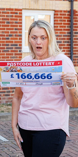 Recruiter Nikki had the day off work for Postcode Lottery surprise