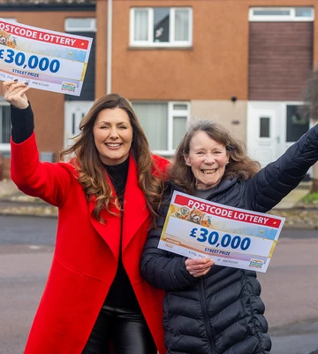 GRIN THE MONEY: Carol's laughing all the way to the bank