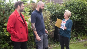 STUNNED SILENCE: Amy reveals win to husband Tom