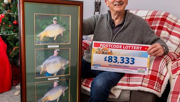CAUGHT THE BIG ONE: Michael will use his cash to fund a fishing dream