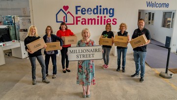 FOOD FOR THOUGHT: Charity team help families in need