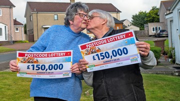 PECKING ORDER: James kisses wife Fiona after double win