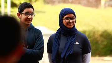 FAMILY TIES: Sara's brother Zaki introduced her to cricket