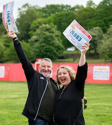 Players Helen and Gavan support cancer charity