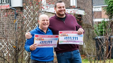 GOLF BUDDIES: Fraser won with good friend and neighbour Richard