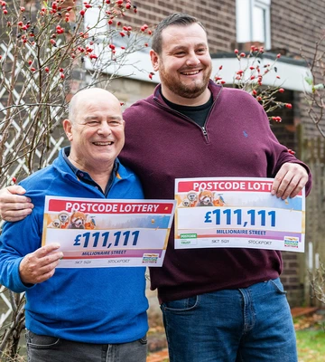 GOLF BUDDIES: Fraser won with good friend and neighbour Richard