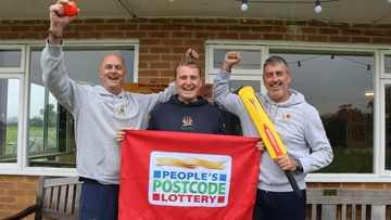 Charity Belvoir Cricket & Countryside Trust celebrate Postcode Lottery award
