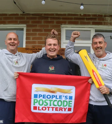 Charity Belvoir Cricket & Countryside Trust celebrate Postcode Lottery award