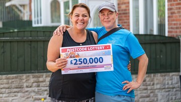 DREAM TEAM: Denise with partner Jo (right), who had vision of massive win