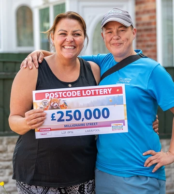 DREAM TEAM: Denise with partner Jo (right), who had vision of massive win
