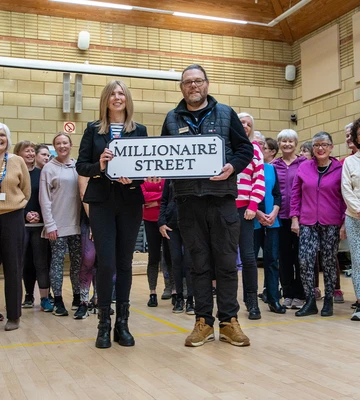 TEAM TADLEY: Charity group celebrate their funding award