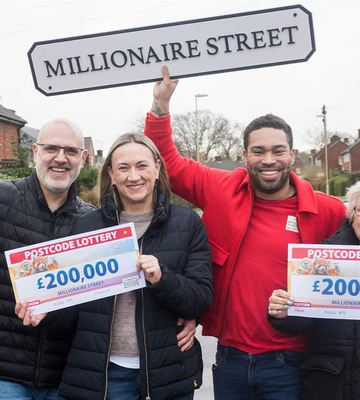 RIGHT UP OUR STREET: Neighbours celebrate their wins with Danyl