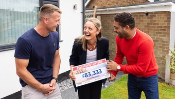 Georgina and Paul plan dream holiday after Danyl Johnson unveils their cheque