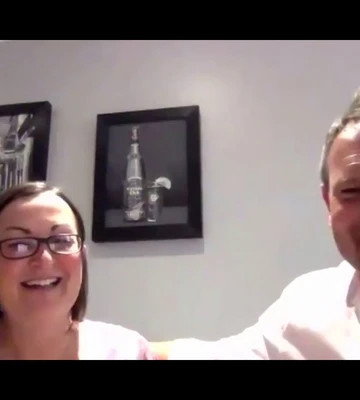 FLUSH FRIENDS: Coleshill pals Emma and Lee Mellor each won £30k in 2020