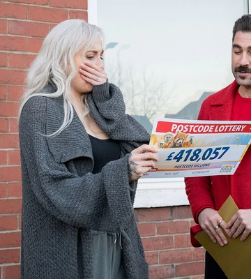 DOSH GOSH: Lauren was shocked at the scale of her win