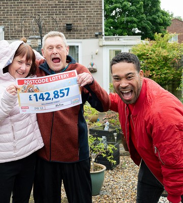 Bob banked the biggest win of £142,857 playing with three tickets
