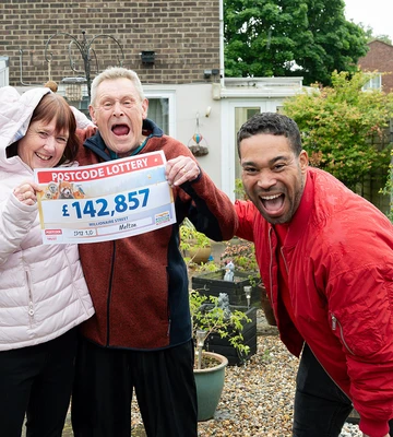 Bob banked the biggest win of £142,857 playing with three tickets