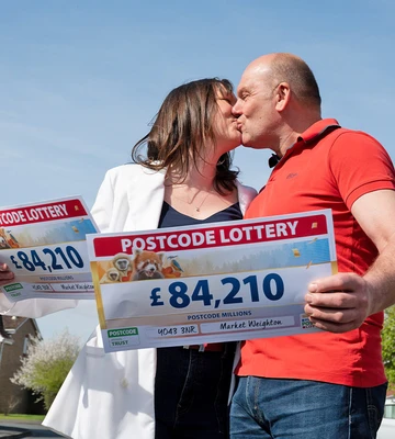 WEDDING BELLS: Laura and fiancé Mark were both big winners