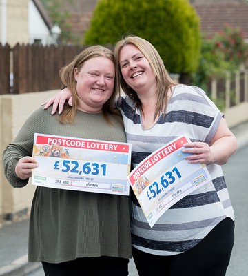 Carers and neighbours Sophie and Amy both won