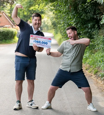 HIGH DO: Jack and AJ elated at win months before wedding