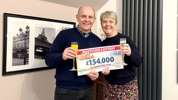 HAPPY COUPLE: Their win will boost Richard and Carole's dream retirement trip