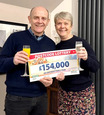 HAPPY COUPLE: Their win will boost Richard and Carole's dream retirement trip