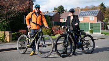 SADDLE DO NICELY: The couple are planning mountain biking adventures