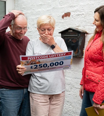 MY OTHER HALF: Karen will split winnings with partner Martin