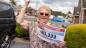 Janice was ecstatic at winning her prize