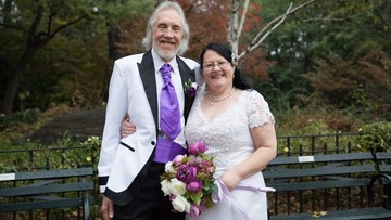 HAPPY EVER AFTER: Couple tied the knot in Central Park on 9 November 2016