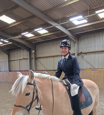 Lifelong friends: Aisha says riding is her passion
