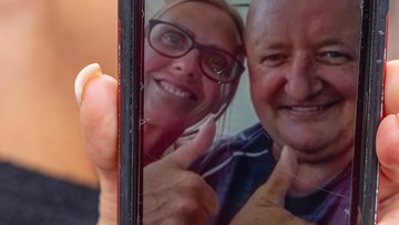 HOL ABOARD: Stephen and Elaine set off on cruise after seeing prize